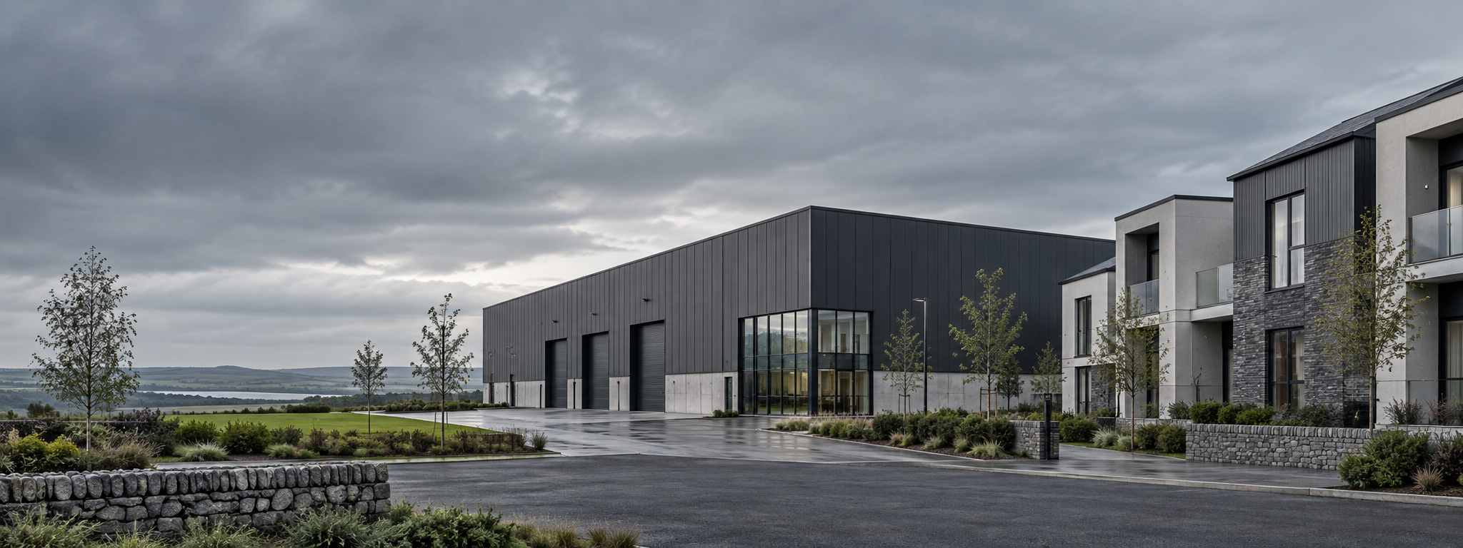 Modern commercial and industrial property