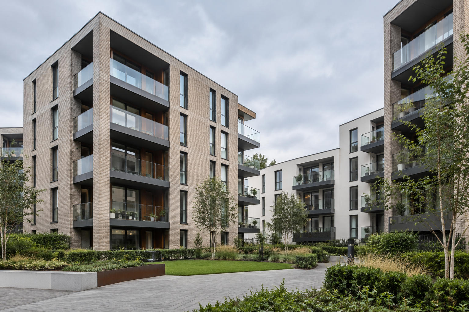 Contemporary residential apartment development
